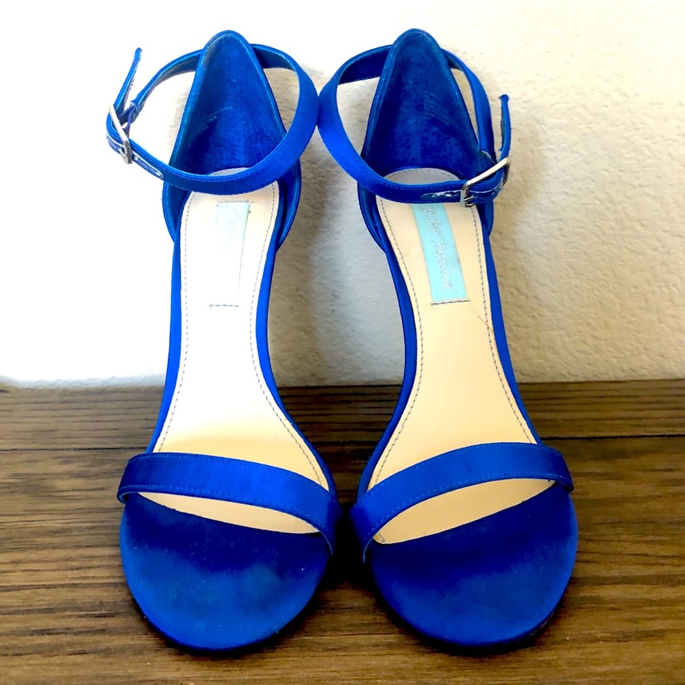 Betsey Johnson Ankle-Strapped Sandal Cobalt Heels